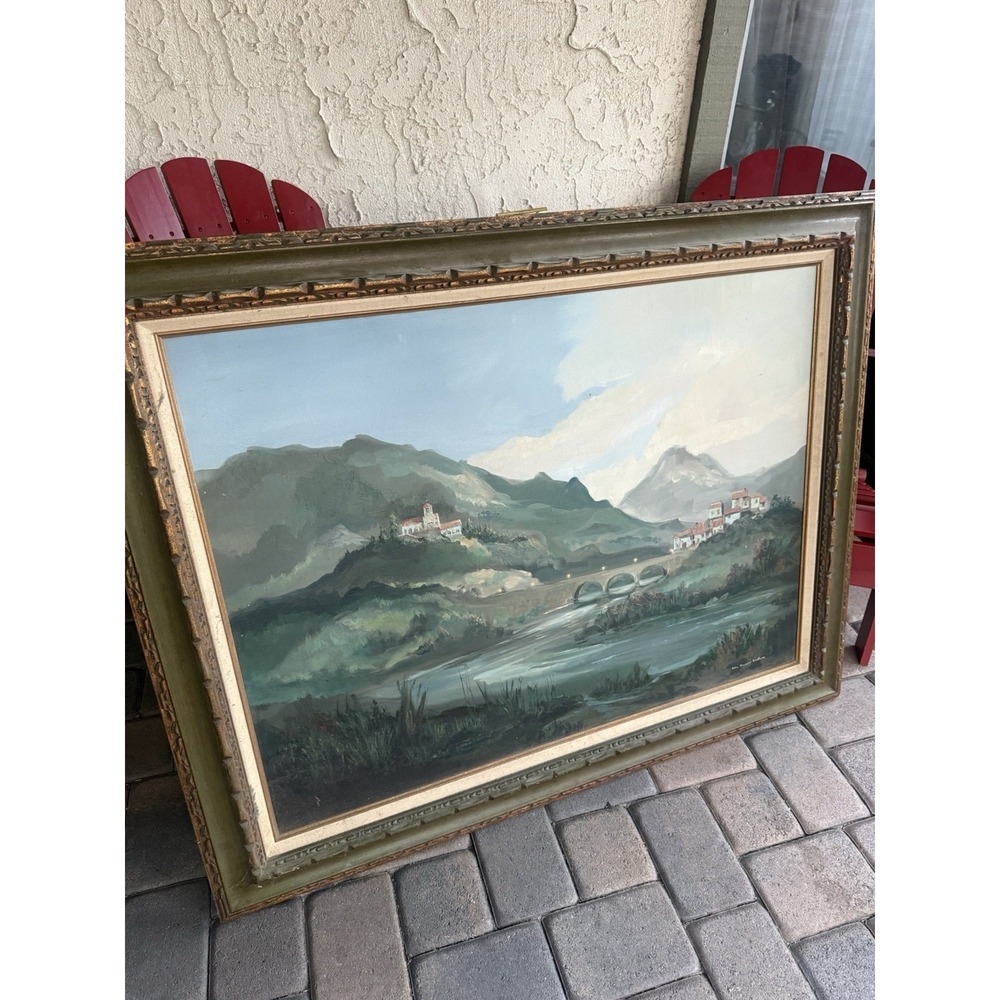 John Plumer Ludlum Original Oil Painting "Bridge of Saints" 30x40 Signed